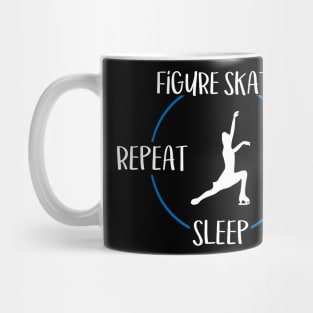 Figure Skate Eat Sleep Repeat  Gift For Figure Skaters & Ice Dancers Mug